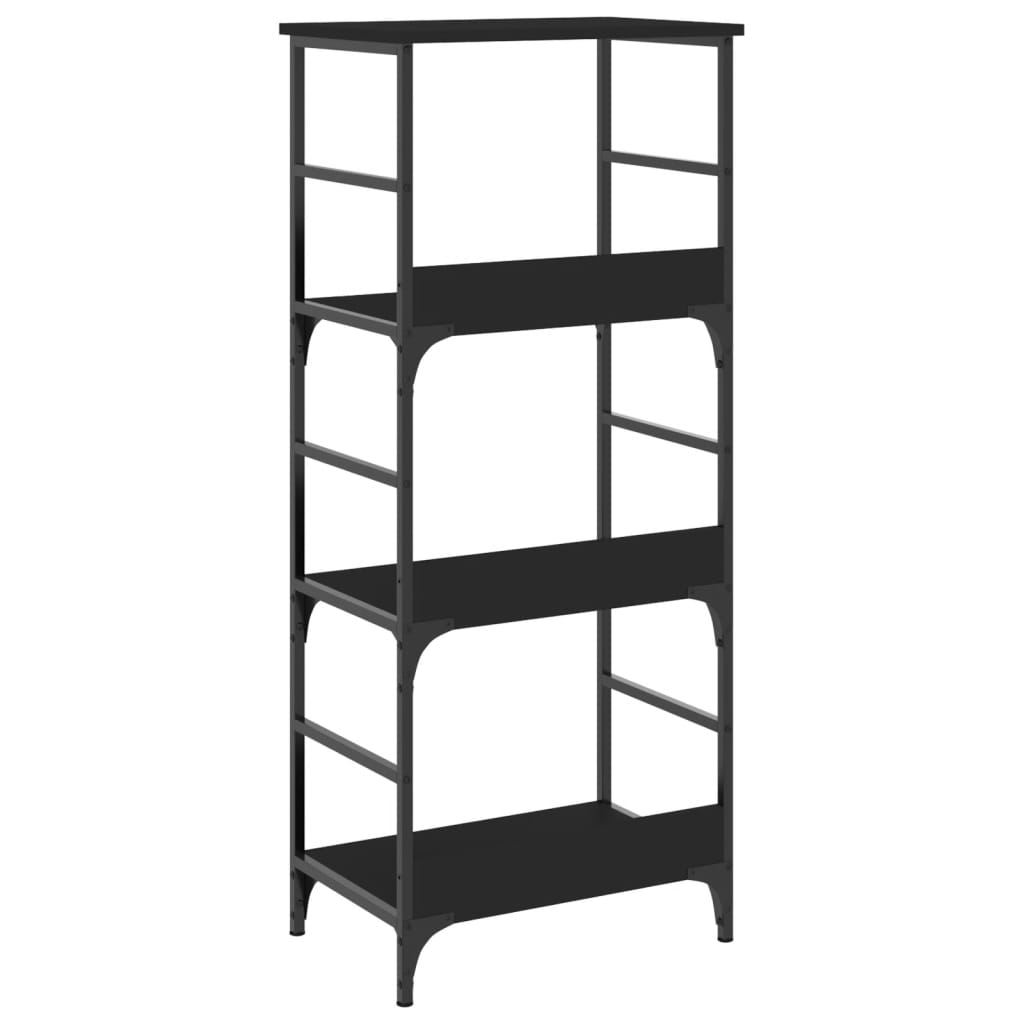vidaXL Bibliotecă, negru, 50x33x117,5 cm, lemn prelucrat vidaXL Bibliotecă, negru, 50x33x117,5 cm, lemn prelucrat