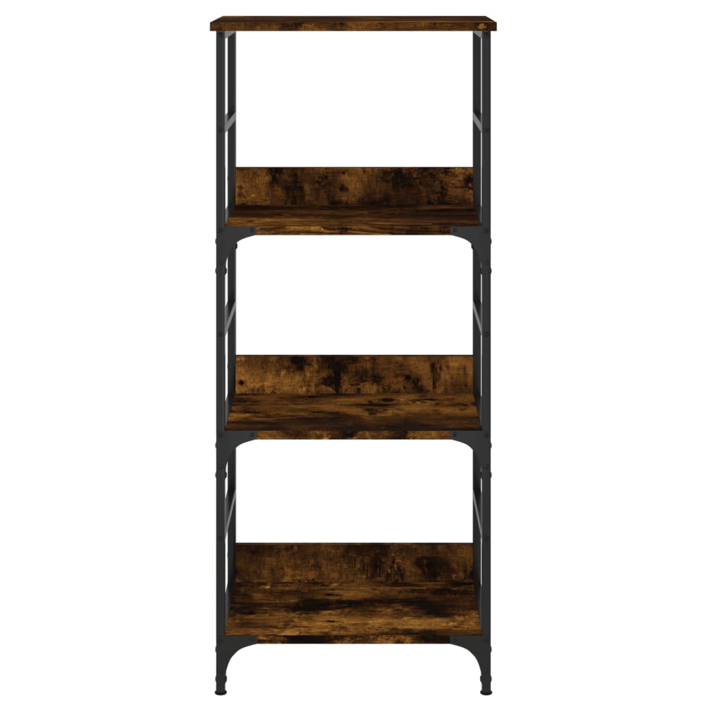 vidaXL Raft de cărți stejar afumat 50x33x117,5 cm lemn prelucrat vidaXL Raft de cărți stejar afumat 50x33x117,5 cm lemn prelucrat