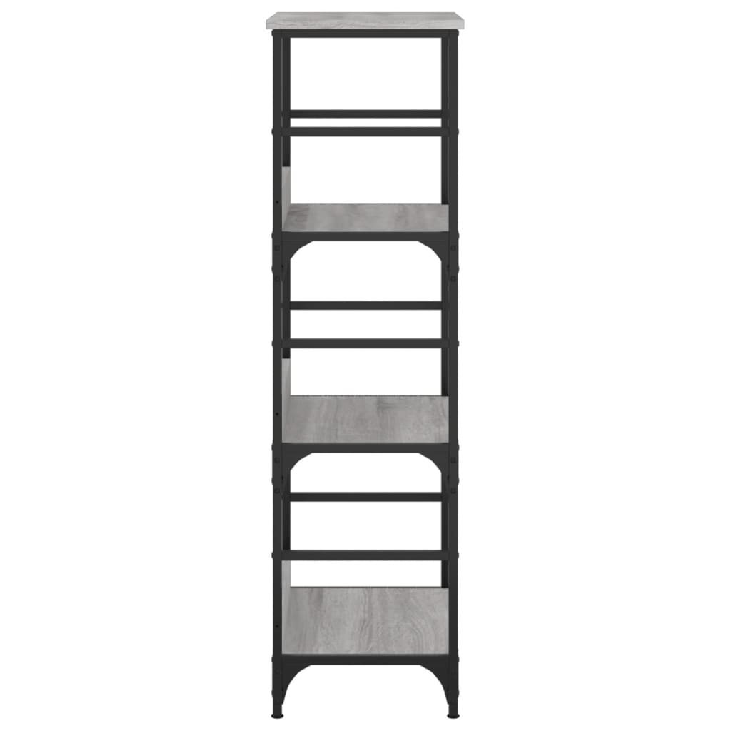 vidaXL Raft de cărți gri sonoma 50x33x117,5 cm lemn prelucrat