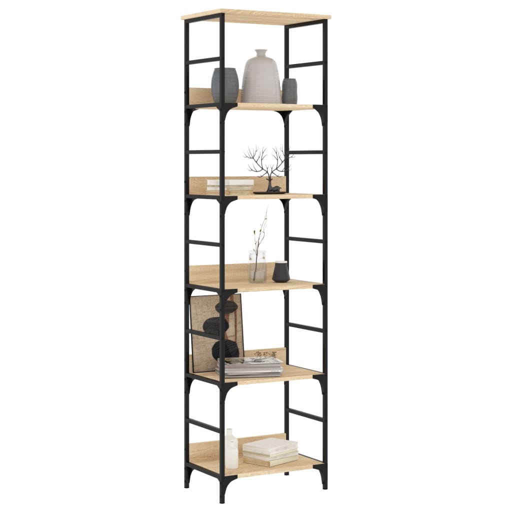 vidaXL Bibliotecă, stejar sonoma, 50x33x188,5 cm, lemn prelucrat vidaXL Bibliotecă, stejar sonoma, 50x33x188,5 cm, lemn prelucrat