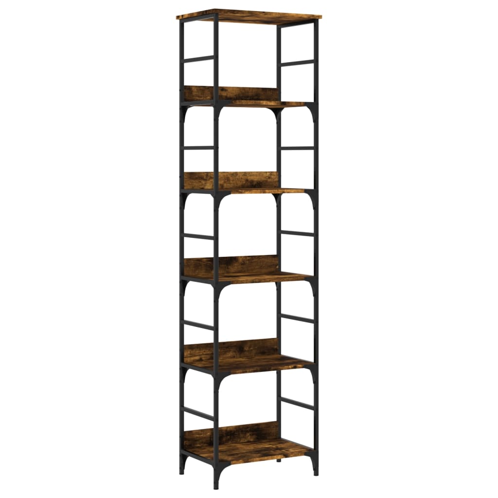 vidaXL Bibliotecă, stejar fumuriu, 50x33x188,5 cm, lemn prelucrat vidaXL Bibliotecă, stejar fumuriu, 50x33x188,5 cm, lemn prelucrat