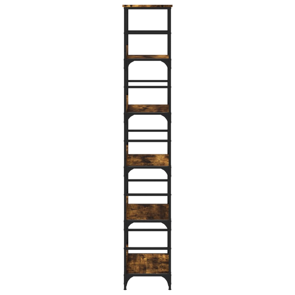 vidaXL Bibliotecă, stejar fumuriu, 50x33x188,5 cm, lemn prelucrat vidaXL Bibliotecă, stejar fumuriu, 50x33x188,5 cm, lemn prelucrat