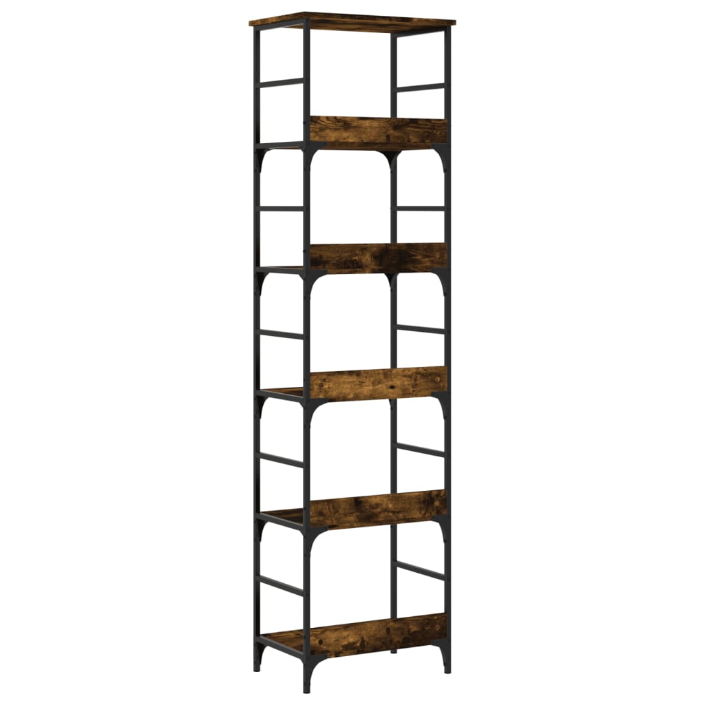 vidaXL Bibliotecă, stejar fumuriu, 50x33x188,5 cm, lemn prelucrat vidaXL Bibliotecă, stejar fumuriu, 50x33x188,5 cm, lemn prelucrat