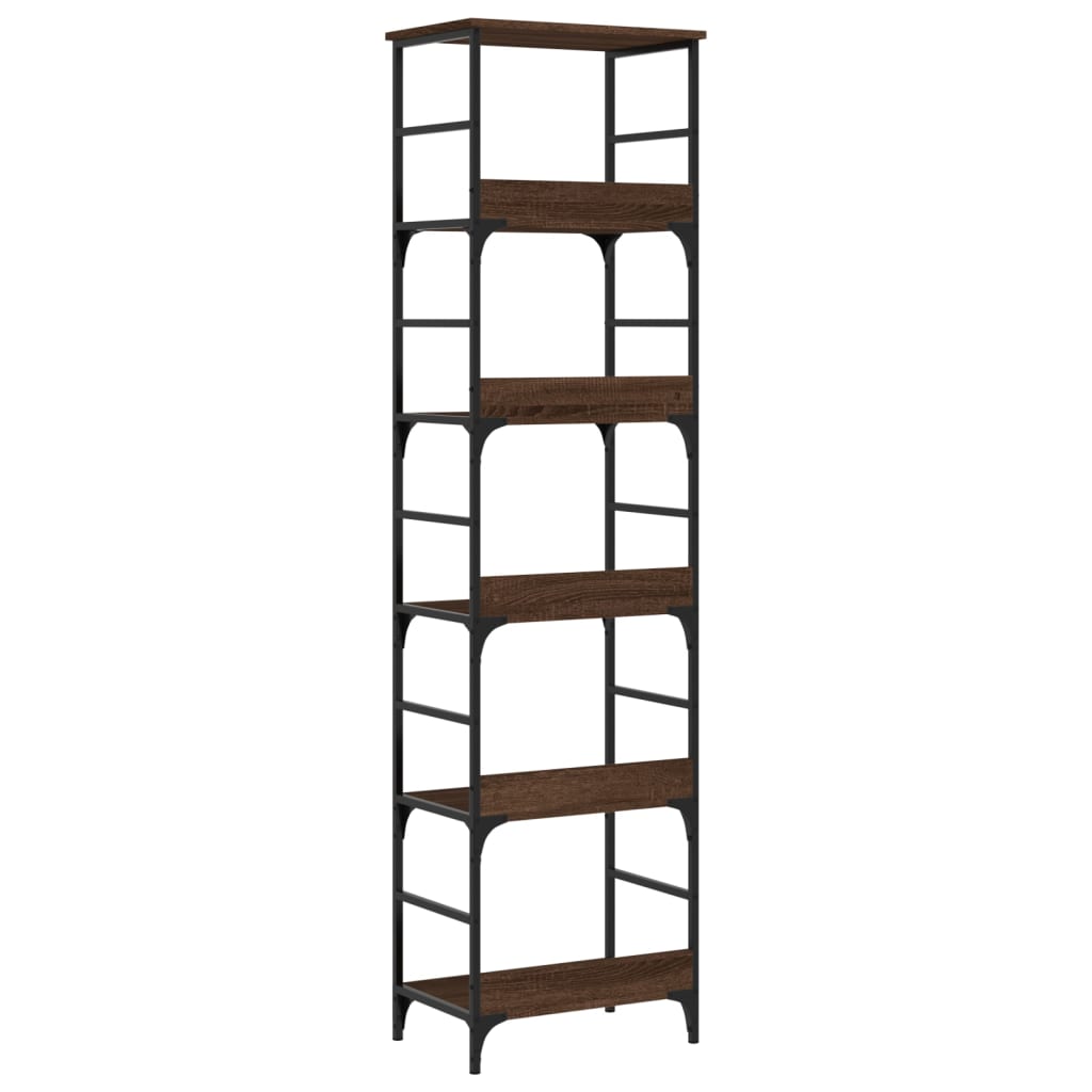 vidaXL Bibliotecă, stejar maro, 50x33x188,5 cm, lemn prelucrat vidaXL Bibliotecă, stejar maro, 50x33x188,5 cm, lemn prelucrat