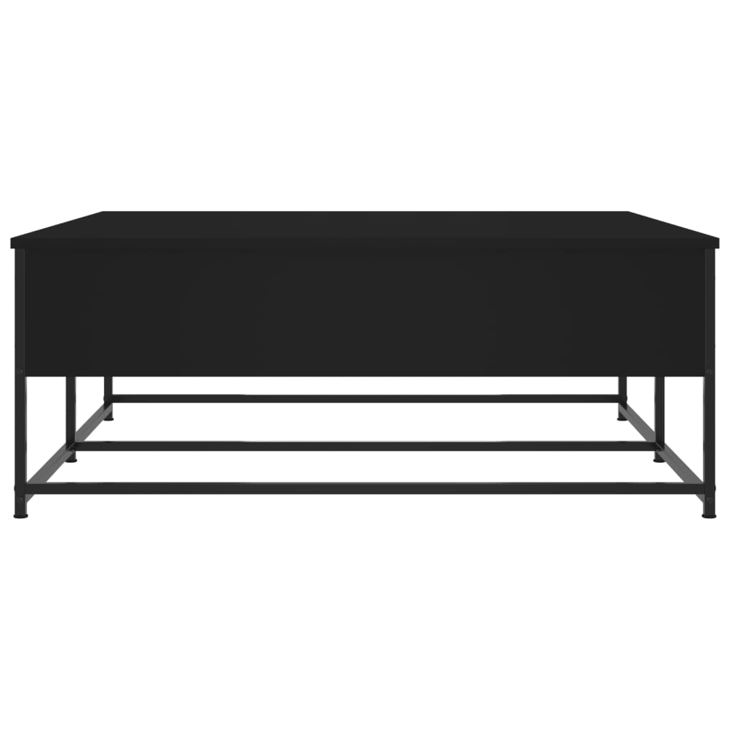 vidaXL Măsuță de cafea, negru, 100x99x40 cm, lemn prelucrat vidaXL Măsuță de cafea, negru, 100x99x40 cm, lemn prelucrat