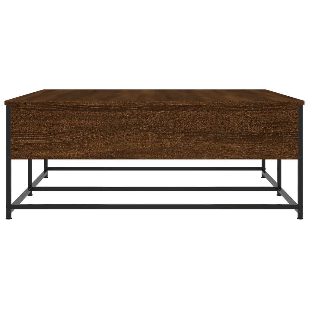 vidaXL Măsuță de cafea, stejar maro, 100x99x40 cm, lemn prelucrat vidaXL Măsuță de cafea, stejar maro, 100x99x40 cm, lemn prelucrat