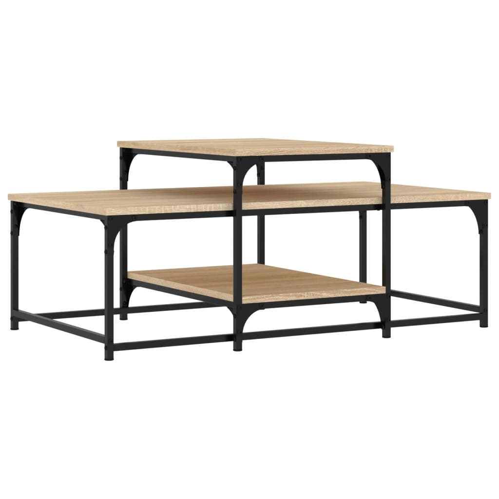 vidaXL Măsuță de cafea, stejar sonoma, 102x60x45 cm, lemn prelucrat vidaXL Măsuță de cafea, stejar sonoma, 102x60x45 cm, lemn prelucrat