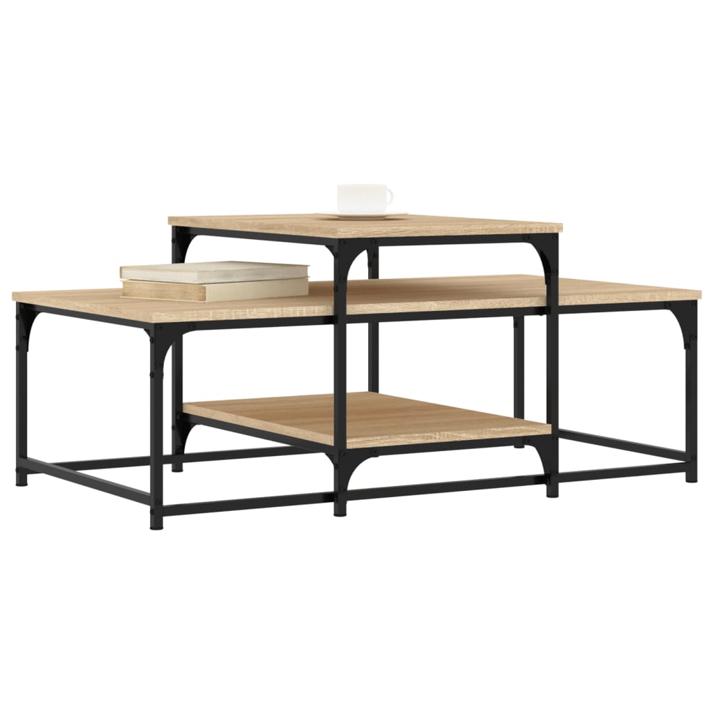 vidaXL Măsuță de cafea, stejar sonoma, 102x60x45 cm, lemn prelucrat vidaXL Măsuță de cafea, stejar sonoma, 102x60x45 cm, lemn prelucrat