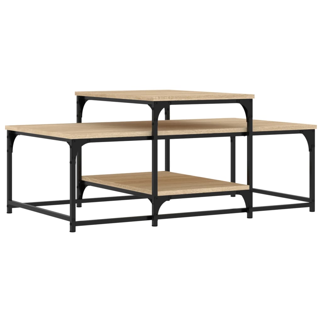 vidaXL Măsuță de cafea, stejar sonoma, 102x60x45 cm, lemn prelucrat vidaXL Măsuță de cafea, stejar sonoma, 102x60x45 cm, lemn prelucrat