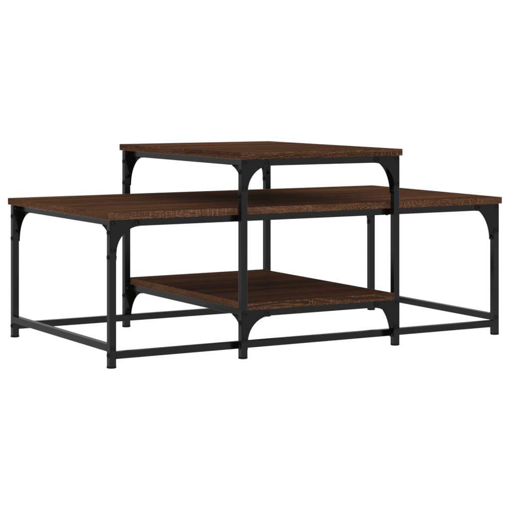 vidaXL Măsuță de cafea, stejar maro, 102x60x45 cm, lemn prelucrat vidaXL Măsuță de cafea, stejar maro, 102x60x45 cm, lemn prelucrat