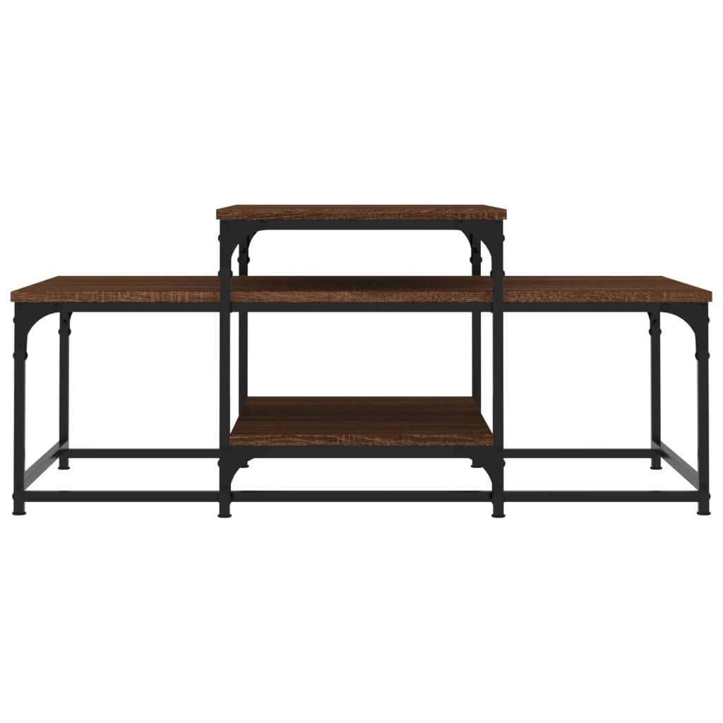 vidaXL Măsuță de cafea, stejar maro, 102x60x45 cm, lemn prelucrat vidaXL Măsuță de cafea, stejar maro, 102x60x45 cm, lemn prelucrat