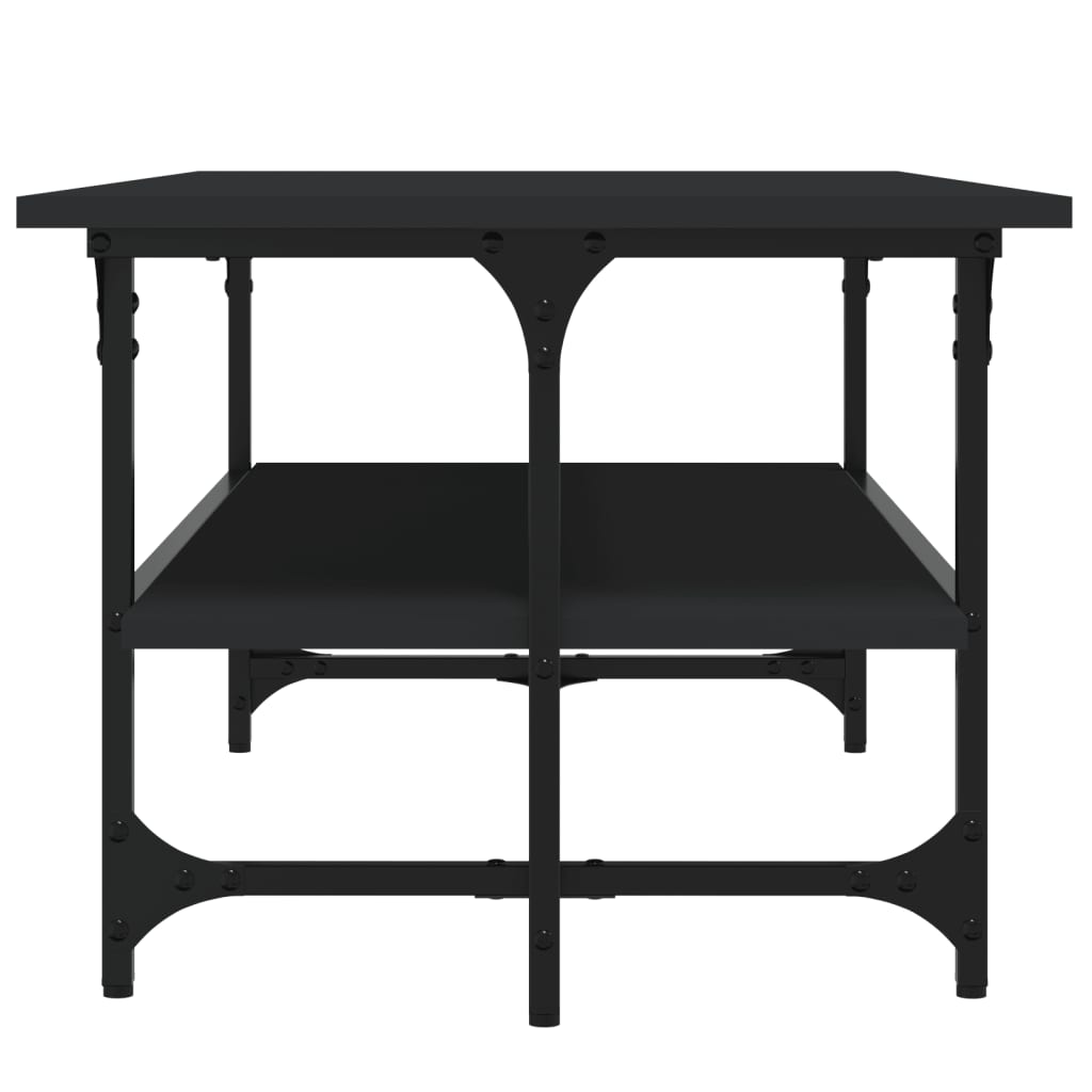 vidaXL Măsuță de cafea, negru, 100x50x40 cm, lemn prelucrat vidaXL Măsuță de cafea, negru, 100x50x40 cm, lemn prelucrat