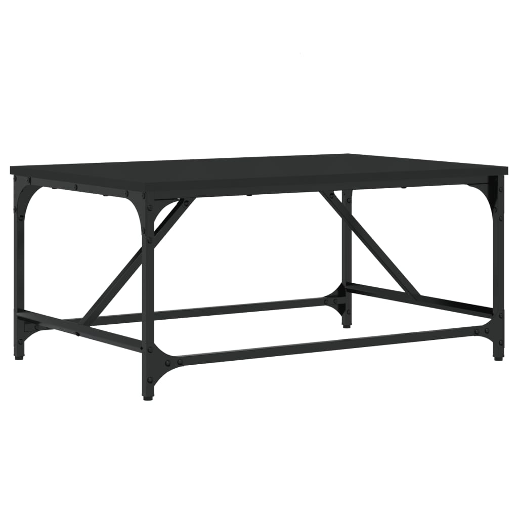 vidaXL Măsuță de cafea, negru, 75x50x35 cm, lemn compozit vidaXL Măsuță de cafea, negru, 75x50x35 cm, lemn compozit