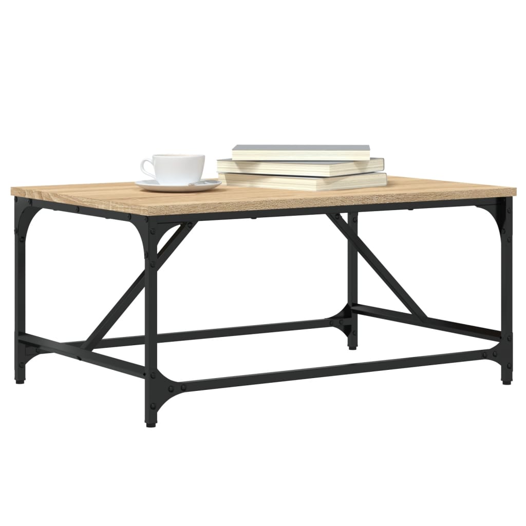vidaXL Măsuță de cafea, stejar sonoma, 75x50x35 cm, lemn compozit vidaXL Măsuță de cafea, stejar sonoma, 75x50x35 cm, lemn compozit