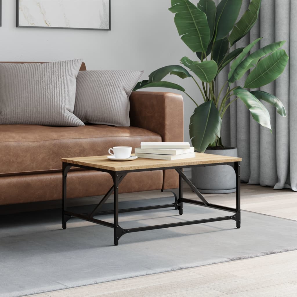 vidaXL Măsuță de cafea, stejar sonoma, 75x50x35 cm, lemn compozit vidaXL Măsuță de cafea, stejar sonoma, 75x50x35 cm, lemn compozit