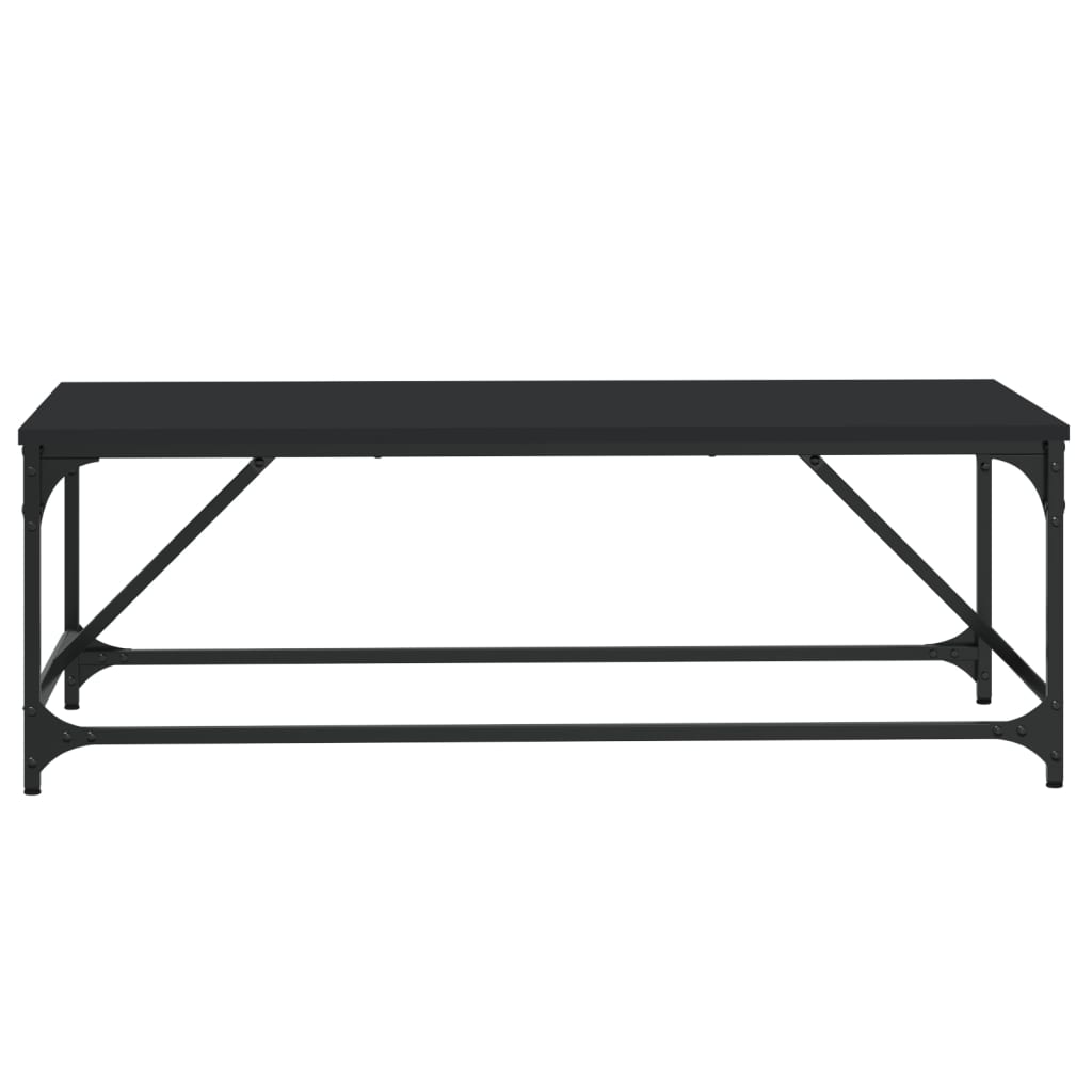 vidaXL Măsuță de cafea, negru, 100x50x35 cm, lemn prelucrat vidaXL Măsuță de cafea, negru, 100x50x35 cm, lemn prelucrat