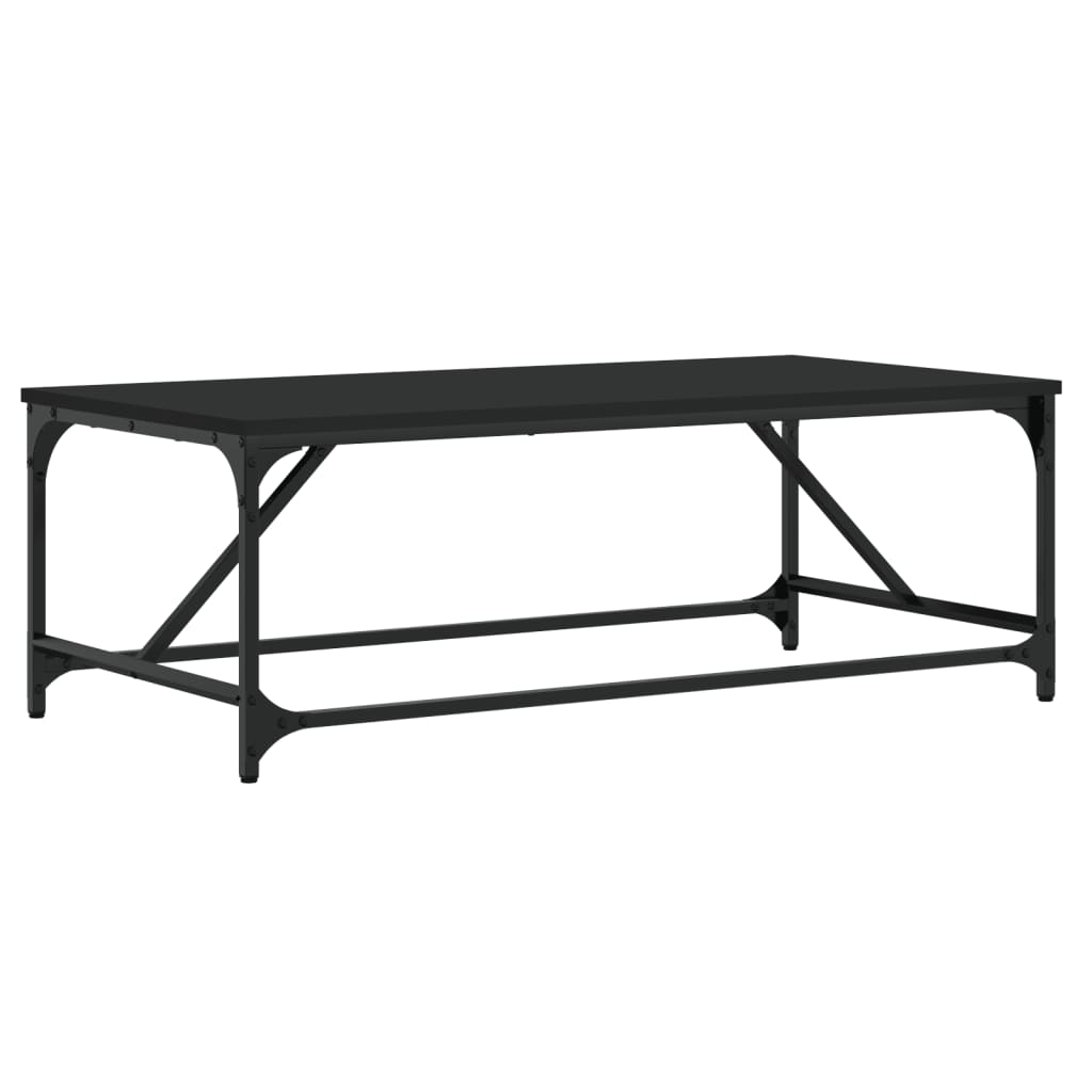 vidaXL Măsuță de cafea, negru, 100x50x35 cm, lemn prelucrat vidaXL Măsuță de cafea, negru, 100x50x35 cm, lemn prelucrat