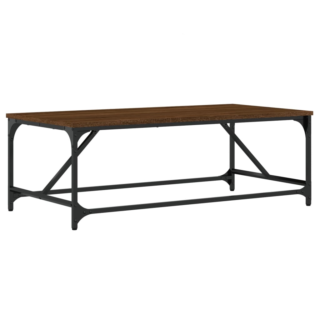 vidaXL Măsuță de cafea, stejar maro, 100x50x35 cm, lemn prelucrat vidaXL Măsuță de cafea, stejar maro, 100x50x35 cm, lemn prelucrat