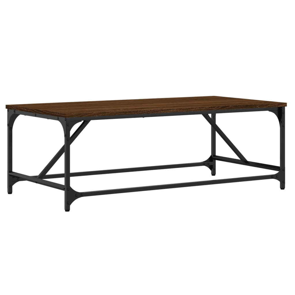 vidaXL Măsuță de cafea, stejar maro, 100x50x35 cm, lemn prelucrat vidaXL Măsuță de cafea, stejar maro, 100x50x35 cm, lemn prelucrat