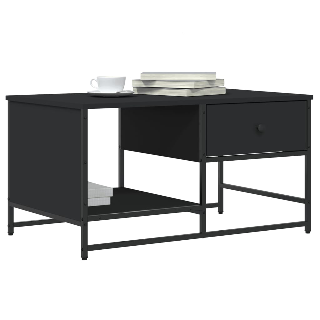 vidaXL Măsuță de cafea, negru, 85,5x51x45 cm, lemn prelucrat vidaXL Măsuță de cafea, negru, 85,5x51x45 cm, lemn prelucrat