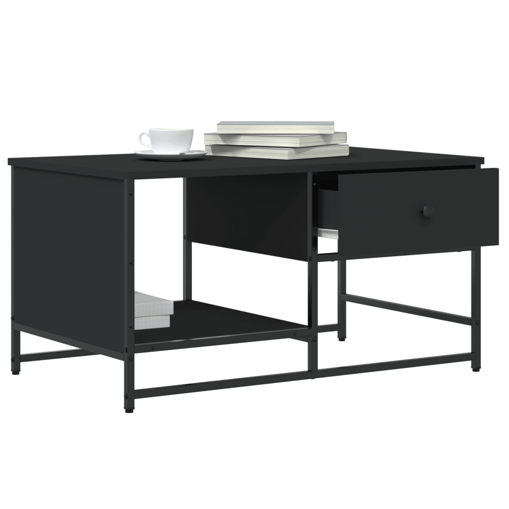 vidaXL Măsuță de cafea, negru, 85,5x51x45 cm, lemn prelucrat vidaXL Măsuță de cafea, negru, 85,5x51x45 cm, lemn prelucrat