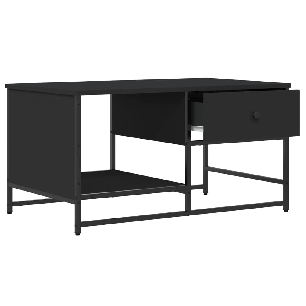 vidaXL Măsuță de cafea, negru, 85,5x51x45 cm, lemn prelucrat vidaXL Măsuță de cafea, negru, 85,5x51x45 cm, lemn prelucrat