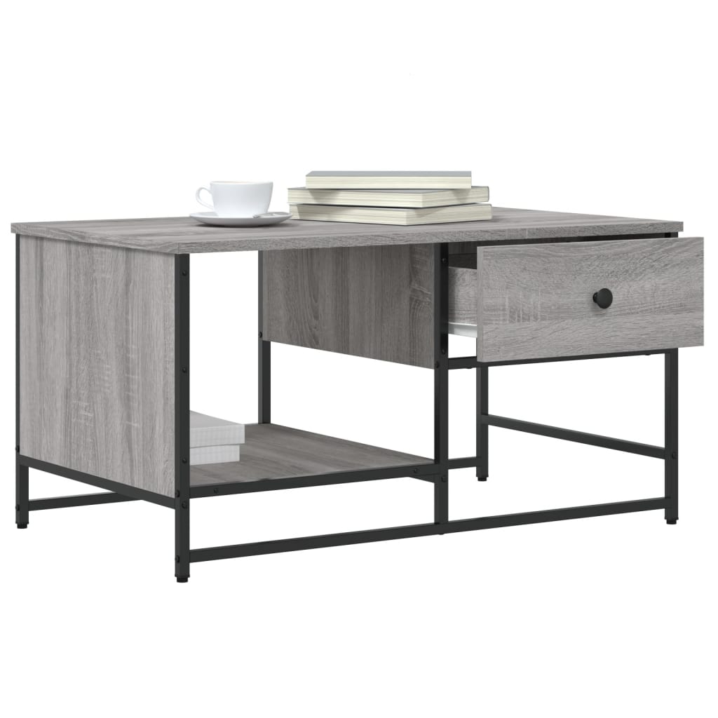 vidaXL Măsuță de cafea, gri sonoma, 85,5x51x45 cm, lemn prelucrat vidaXL Măsuță de cafea, gri sonoma, 85,5x51x45 cm, lemn prelucrat