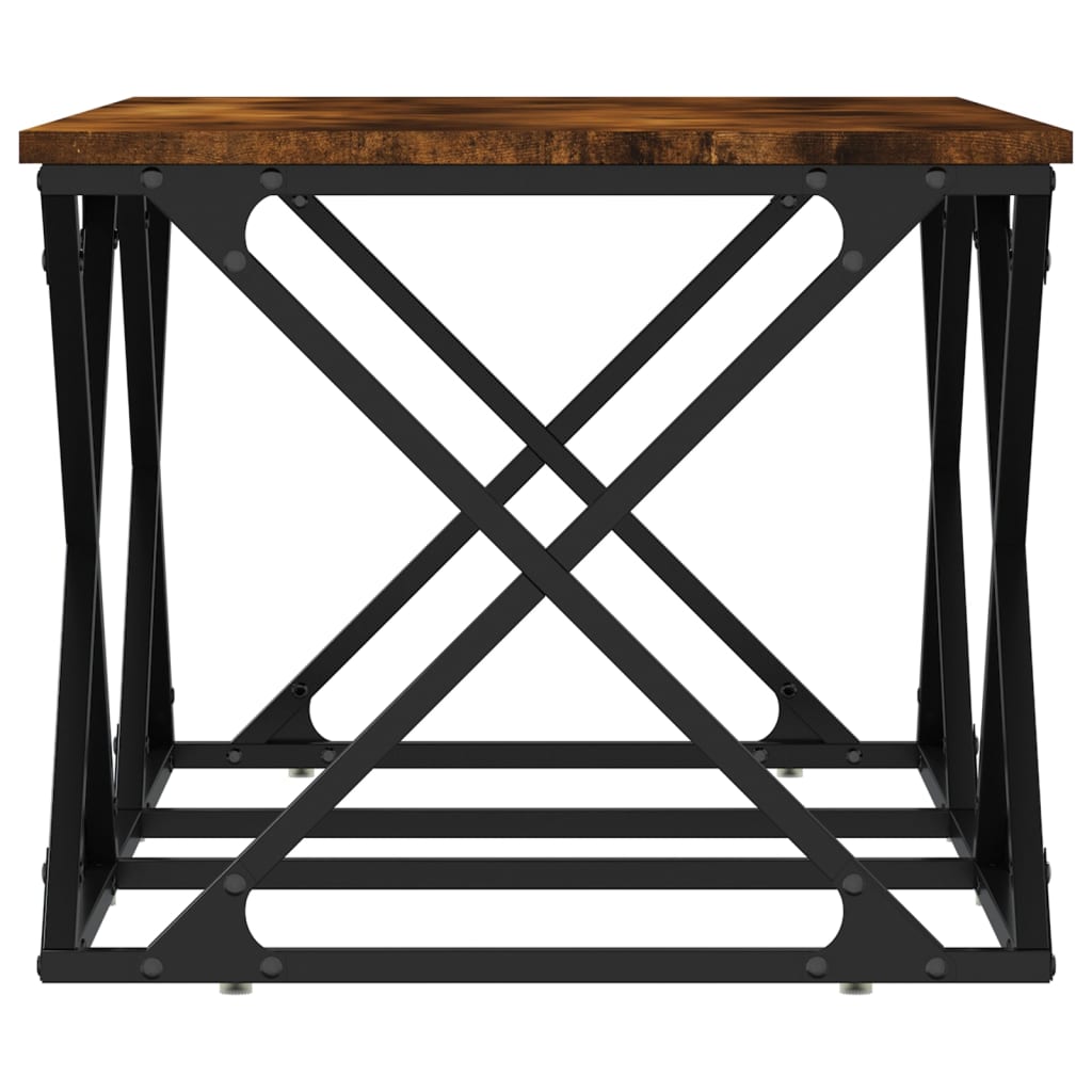 vidaXL Măsuță de cafea, stejar afumat, 100x49x40 cm, lemn prelucrat