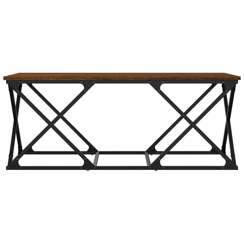 vidaXL Măsuță de cafea, stejar maro, 100x49x40 cm, lemn prelucrat vidaXL Măsuță de cafea, stejar maro, 100x49x40 cm, lemn prelucrat