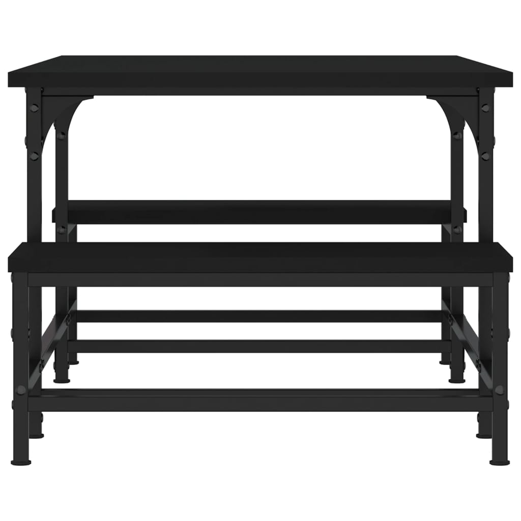 vidaXL Măsuță de cafea, negru, 100x50,5x40 cm, lemn prelucrat vidaXL Măsuță de cafea, negru, 100x50,5x40 cm, lemn prelucrat