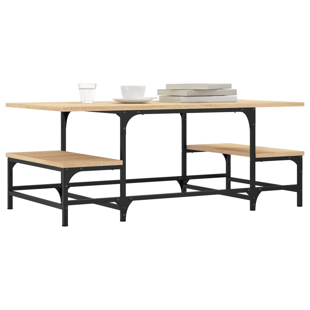 vidaXL Măsuță de cafea, stejar sonoma, 100x50,5x40 cm, lemn prelucrat vidaXL Măsuță de cafea, stejar sonoma, 100x50,5x40 cm, lemn prelucrat