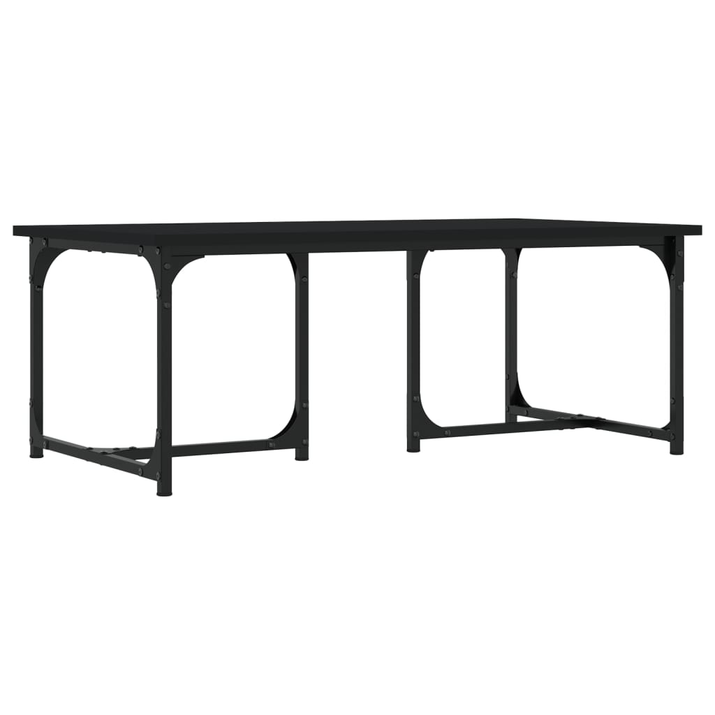 vidaXL Măsuță de cafea, negru, 90x50x35 cm, lemn prelucrat vidaXL Măsuță de cafea, negru, 90x50x35 cm, lemn prelucrat