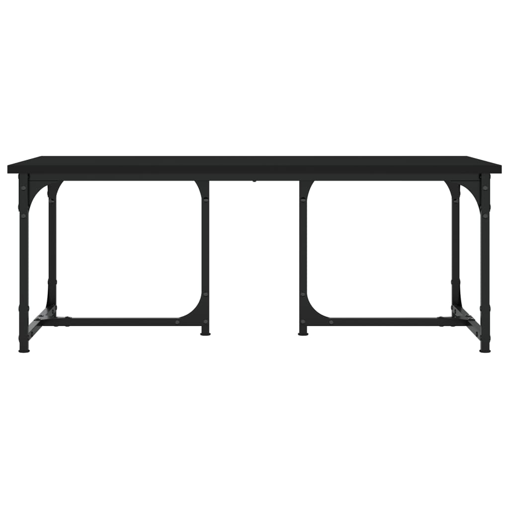 vidaXL Măsuță de cafea, negru, 90x50x35 cm, lemn prelucrat vidaXL Măsuță de cafea, negru, 90x50x35 cm, lemn prelucrat