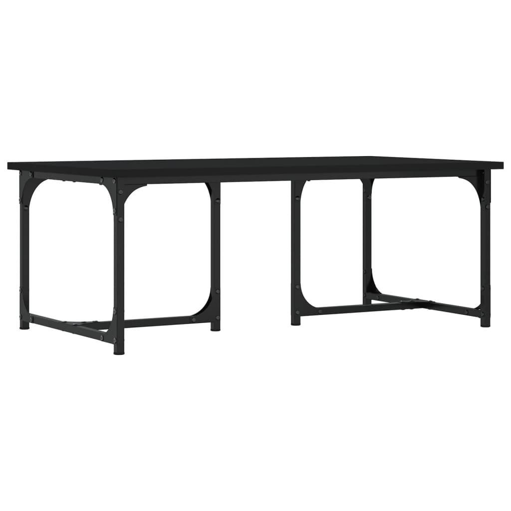 vidaXL Măsuță de cafea, negru, 90x50x35 cm, lemn prelucrat vidaXL Măsuță de cafea, negru, 90x50x35 cm, lemn prelucrat