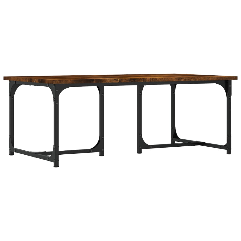 vidaXL Măsuță de cafea, stejar fumuriu, 90x50x35 cm, lemn prelucrat vidaXL Măsuță de cafea, stejar fumuriu, 90x50x35 cm, lemn prelucrat