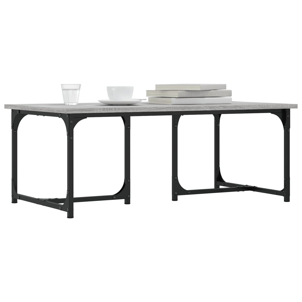 vidaXL Măsuță de cafea, gri sonoma, 90x50x35 cm, lemn prelucrat vidaXL Măsuță de cafea, gri sonoma, 90x50x35 cm, lemn prelucrat