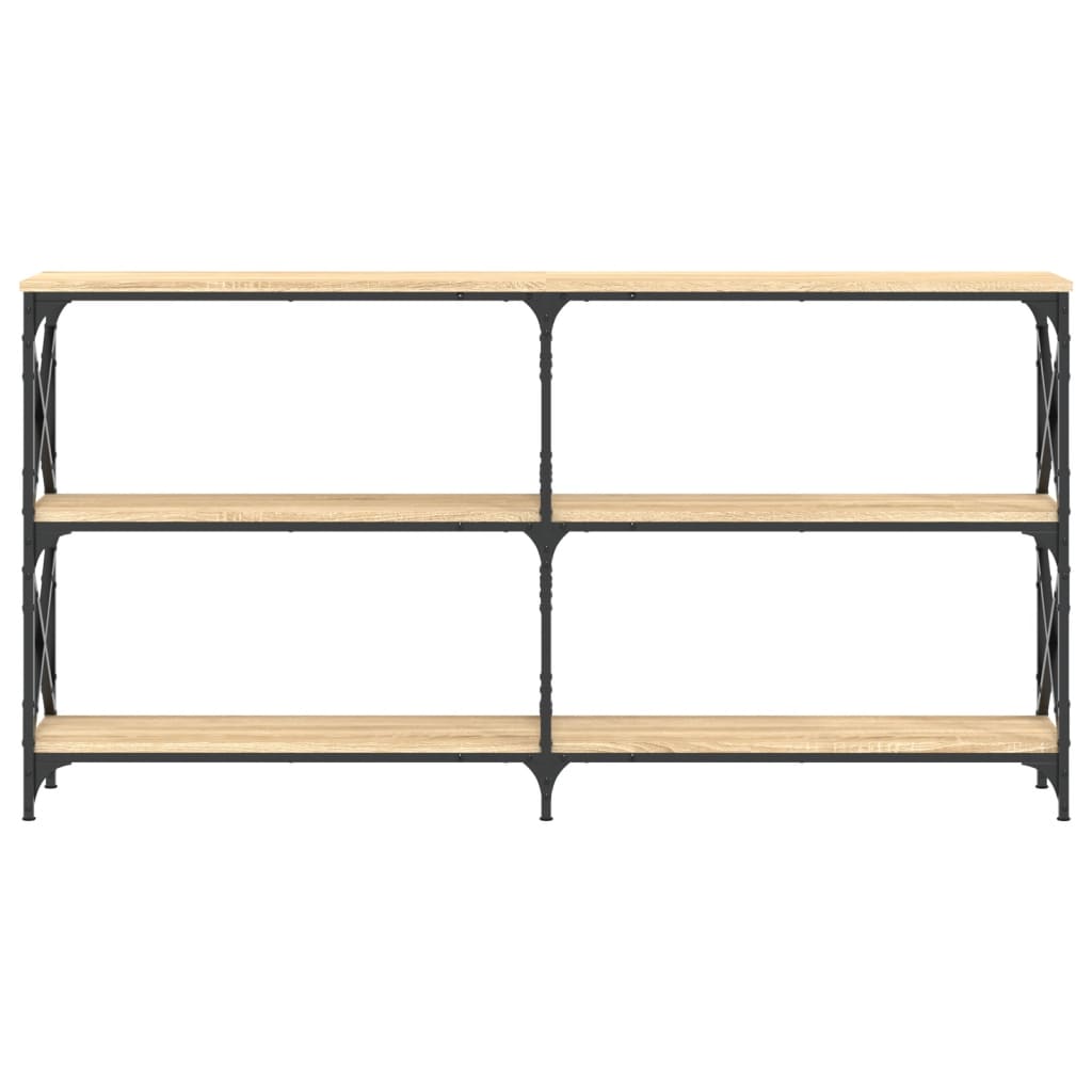 vidaXL Măsuță consolă, stejar sonoma, 156x28x80,5 cm, lemn prelucrat