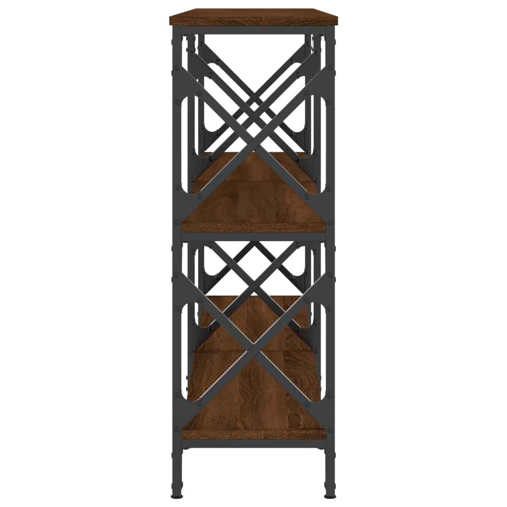 vidaXL Măsuță consolă, stejar maro, 156x28x80,5 cm, lemn prelucrat vidaXL Măsuță consolă, stejar maro, 156x28x80,5 cm, lemn prelucrat