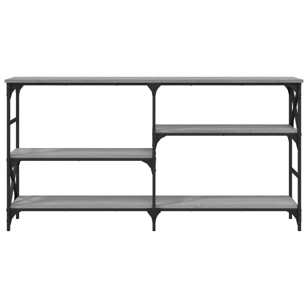 vidaXL Măsuță consolă, gri sonoma, 150x29x76,5 cm, lemn prelucrat vidaXL Măsuță consolă, gri sonoma, 150x29x76,5 cm, lemn prelucrat