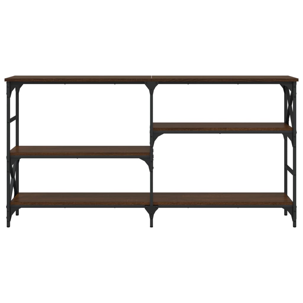 vidaXL Măsuță consolă, stejar maro, 150x29x76,5 cm, lemn prelucrat vidaXL Măsuță consolă, stejar maro, 150x29x76,5 cm, lemn prelucrat
