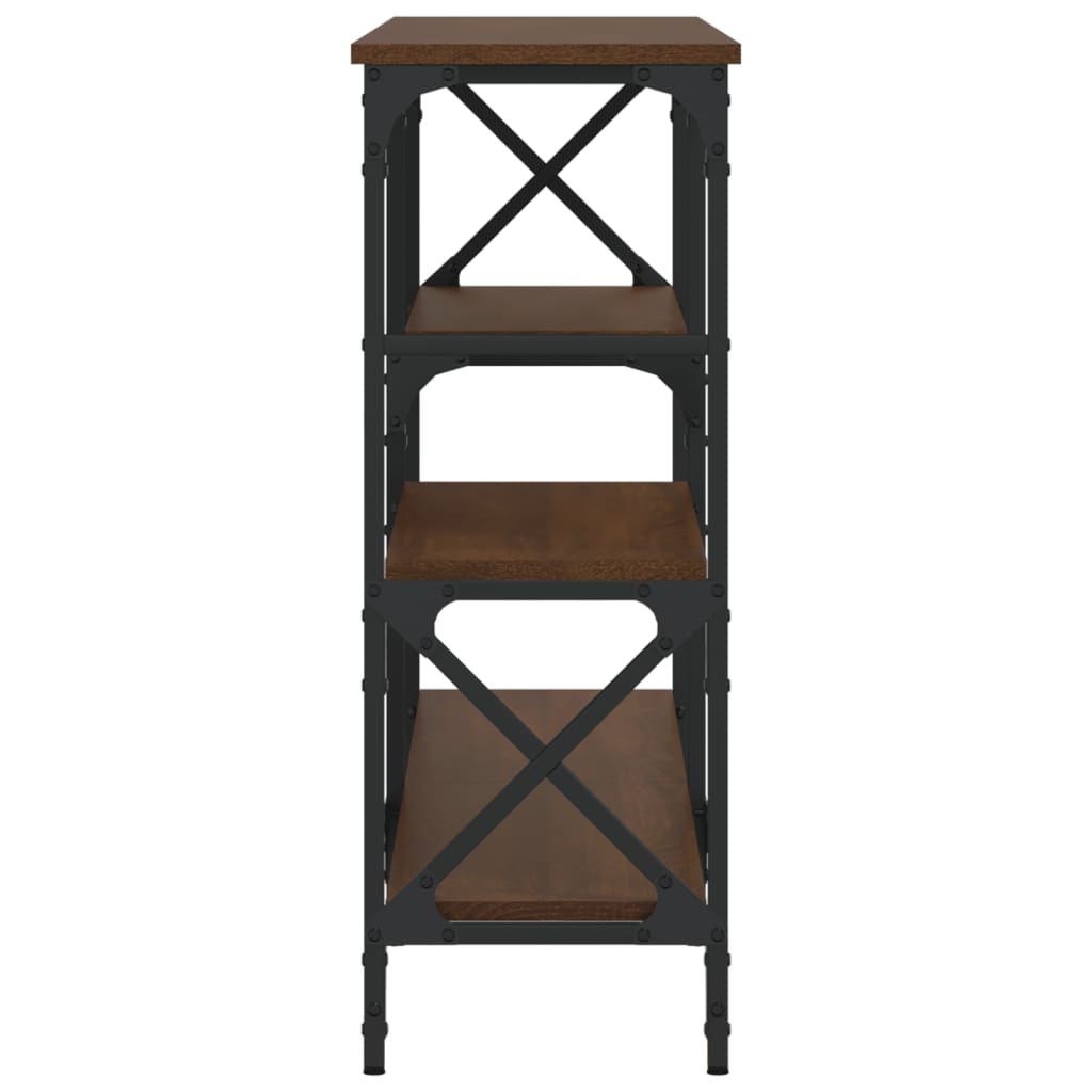 vidaXL Măsuță consolă, stejar maro, 150x29x76,5 cm, lemn prelucrat vidaXL Măsuță consolă, stejar maro, 150x29x76,5 cm, lemn prelucrat