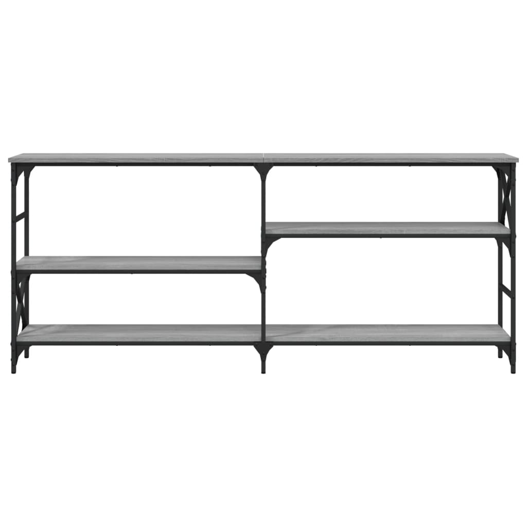 vidaXL Măsuță consolă, gri sonoma, 180x29x76,5 cm, lemn prelucrat vidaXL Măsuță consolă, gri sonoma, 180x29x76,5 cm, lemn prelucrat