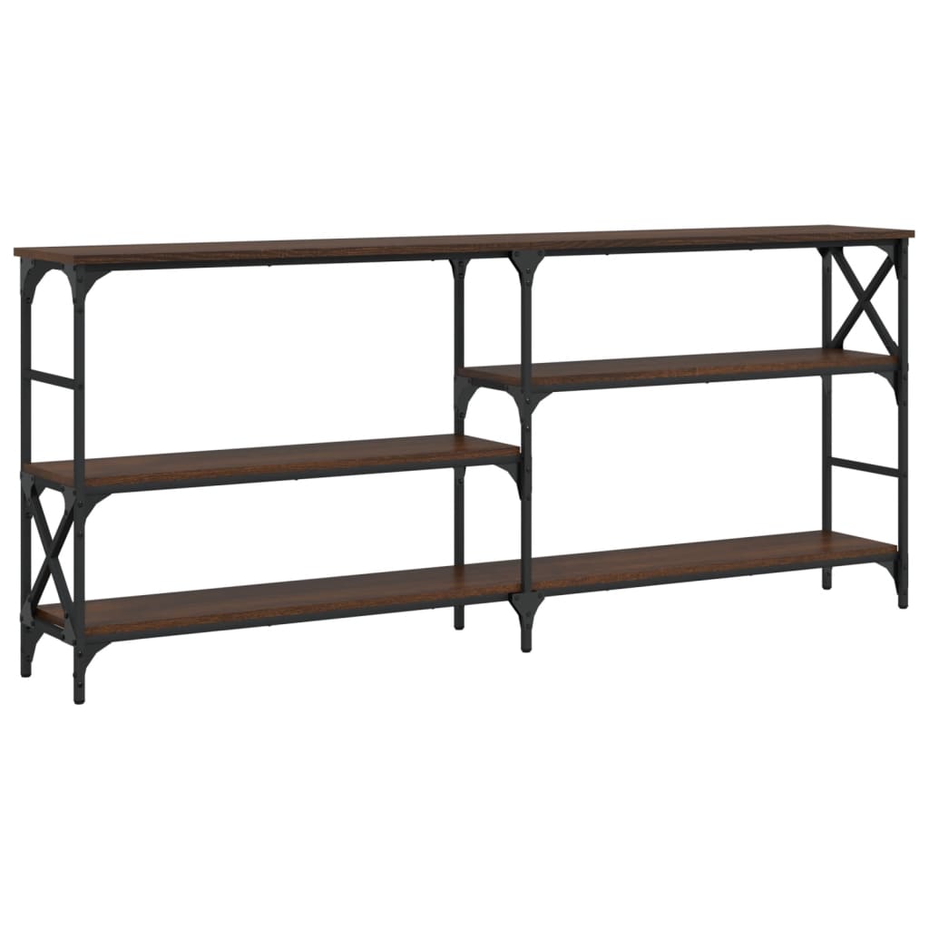 vidaXL Măsuță consolă, stejar maro, 180x29x76,5 cm, lemn prelucrat vidaXL Măsuță consolă, stejar maro, 180x29x76,5 cm, lemn prelucrat