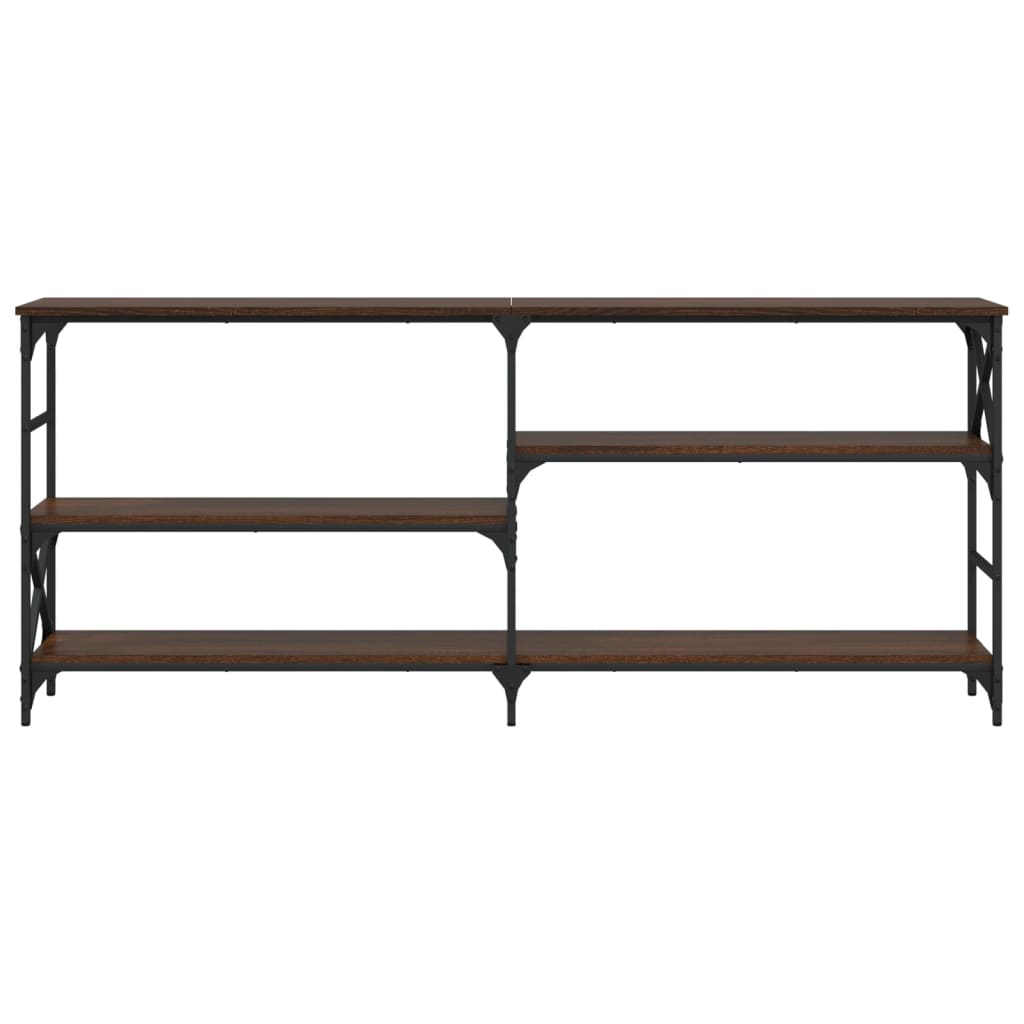 vidaXL Măsuță consolă, stejar maro, 180x29x76,5 cm, lemn prelucrat vidaXL Măsuță consolă, stejar maro, 180x29x76,5 cm, lemn prelucrat
