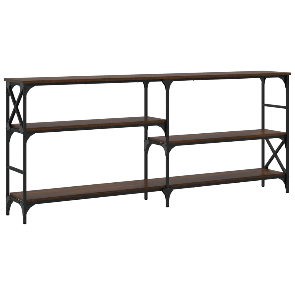 vidaXL Măsuță consolă, stejar maro, 180x29x76,5 cm, lemn prelucrat vidaXL Măsuță consolă, stejar maro, 180x29x76,5 cm, lemn prelucrat