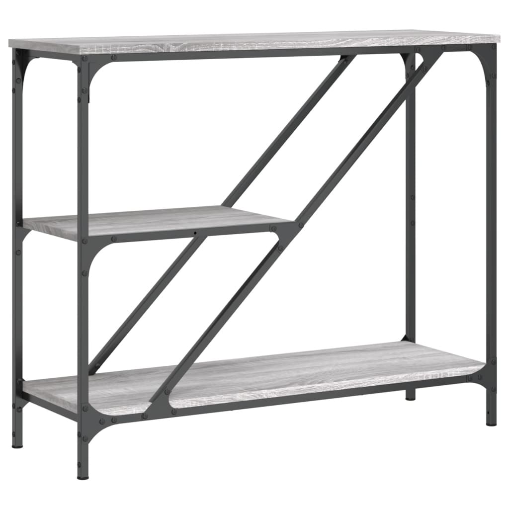vidaXL Măsuță consolă, gri sonoma, 88,5x30x75 cm, lemn prelucrat vidaXL Măsuță consolă, gri sonoma, 88,5x30x75 cm, lemn prelucrat