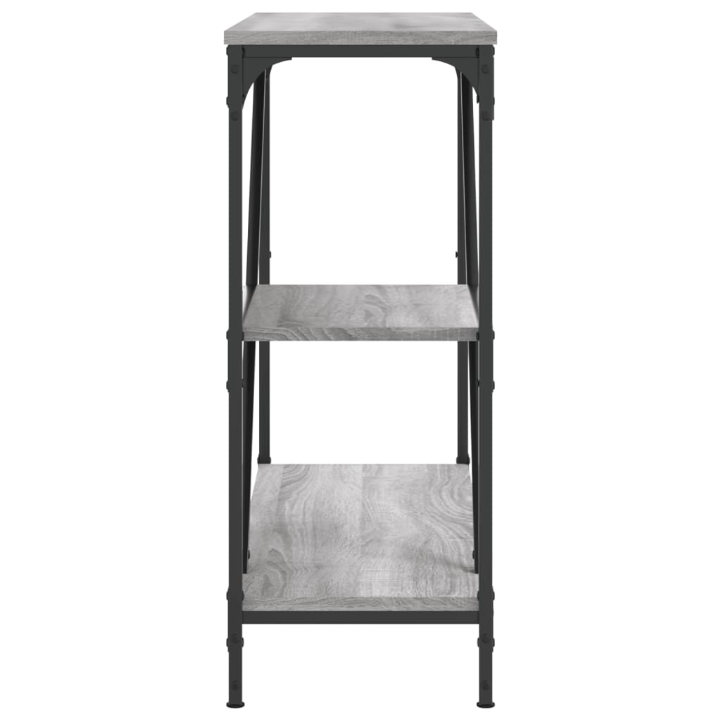 vidaXL Măsuță consolă, gri sonoma, 88,5x30x75 cm, lemn prelucrat vidaXL Măsuță consolă, gri sonoma, 88,5x30x75 cm, lemn prelucrat
