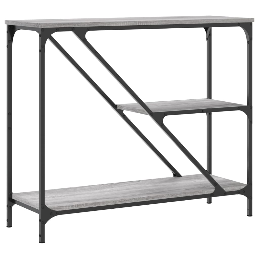 vidaXL Măsuță consolă, gri sonoma, 88,5x30x75 cm, lemn prelucrat vidaXL Măsuță consolă, gri sonoma, 88,5x30x75 cm, lemn prelucrat