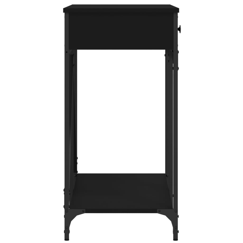 vidaXL Măsuță consolă, negru, 100x39x78,5 cm, lemn compozit vidaXL Măsuță consolă, negru, 100x39x78,5 cm, lemn compozit