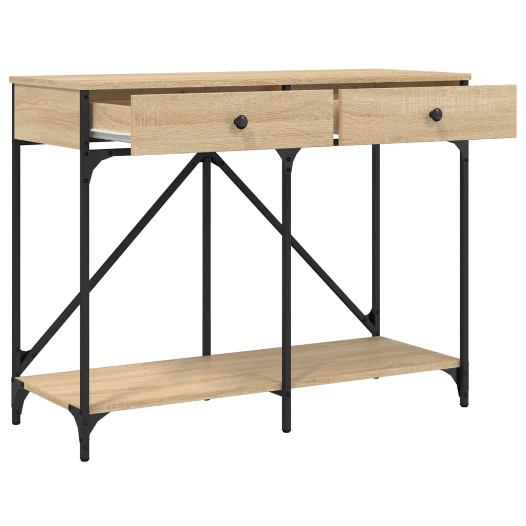 vidaXL Măsuță consolă, stejar sonoma, 100x39x78,5 cm, lemn prelucrat vidaXL Măsuță consolă, stejar sonoma, 100x39x78,5 cm, lemn prelucrat